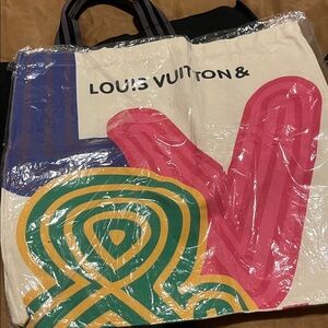 Louis Vuitton Colorful Canvas Tote gift with purchase tote
